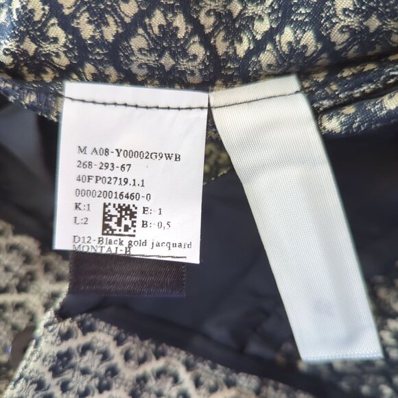 Ann Taylor Womens Metallic Brocade Patterned Slim Ankle Pants Size 8 - Picture 7 of 15